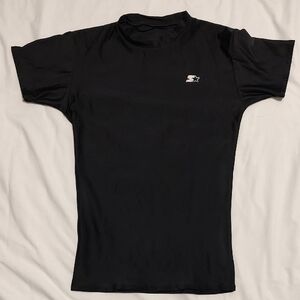 STARTER Moisture Wicking Black Athletic Tee - M